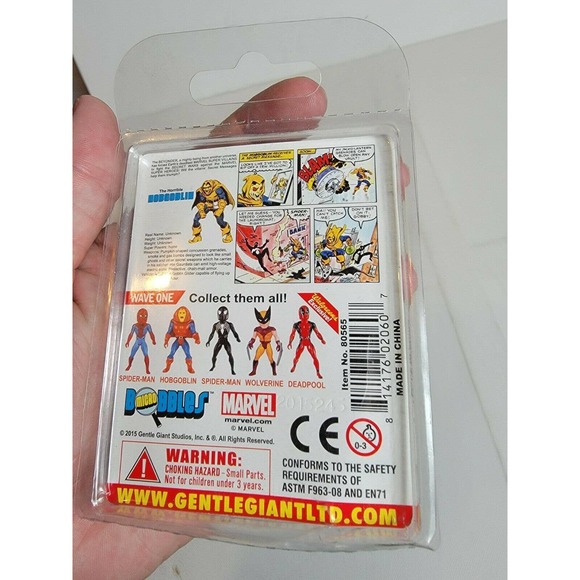 Marvel Super Heroes Secret Wars Hobgoblin Figure Gentle Giant Micro Bobbles New - Picture 3 of 3